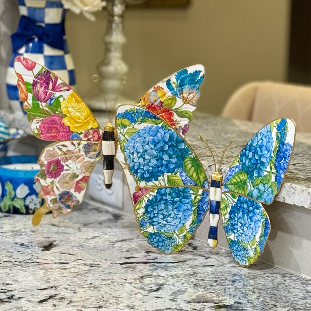 Hand Crafted Flower Market Butterfly wall decor - Picture 5 of 8